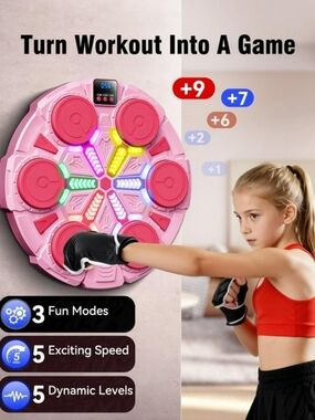 Pink Smart Music Boxing Machine